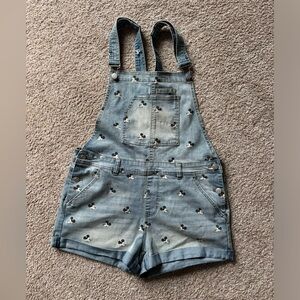 Mickey denim shorts overalls
